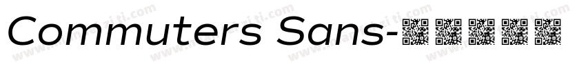 Commuters Sans字体转换